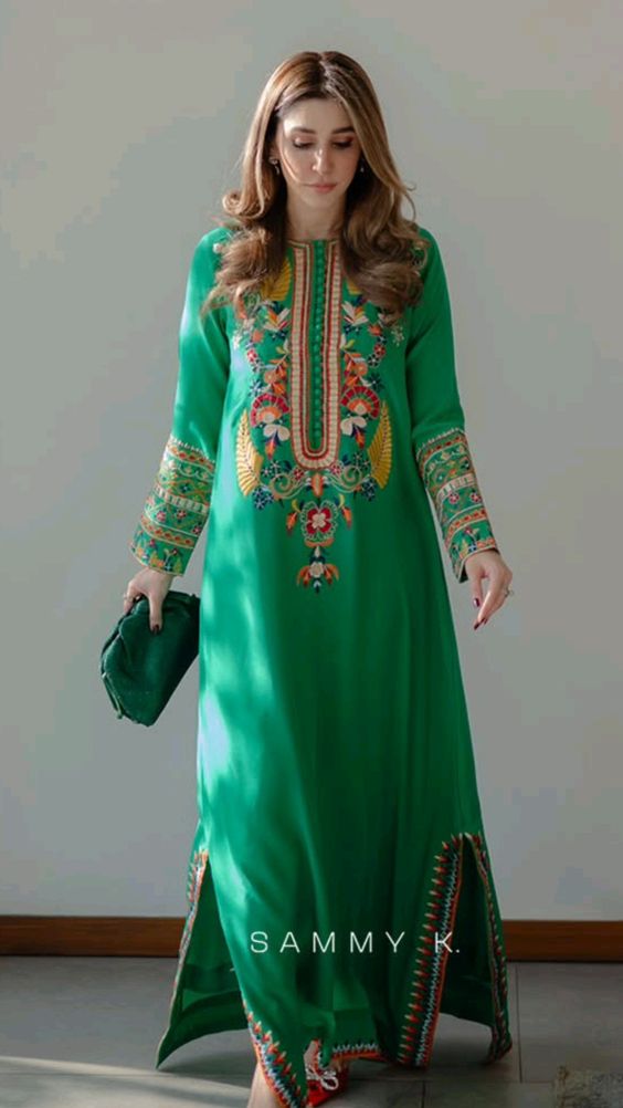 Green Embriodery Shirt