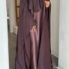Shiny Brown Color Abaya