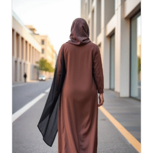 Women Abaya Brown Color