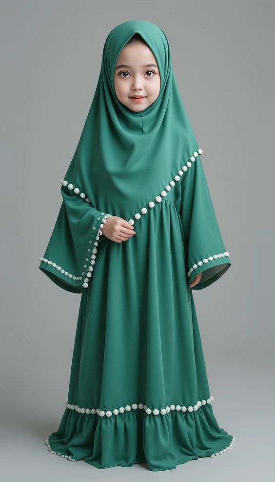 Abaya Green kids